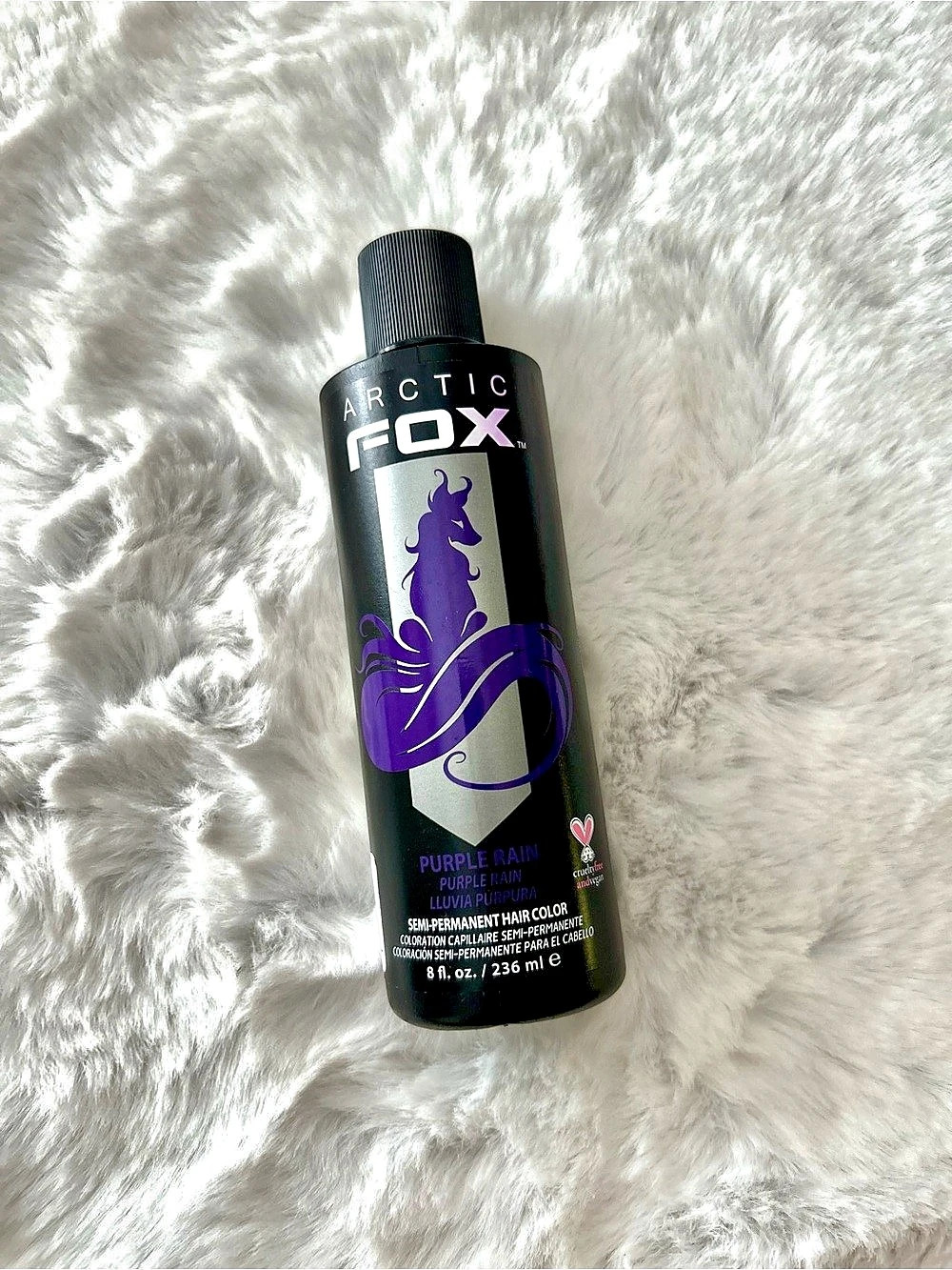 Arctic Fox Purple Rain Semi-Permanent Hair Color 8 fl oz Purple Hair Dye